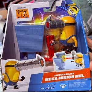 Despicable Me 4 launch & blast mega minion Mel figure shooting toy playset new